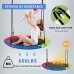 VIVOHOME Saucer Tree Swing, 41" inch Swing with 900D Oxford Waterproof, 2 Hanging Straps, 600lbs Support for Kids, Adults (Multicolour) - X002HX5CTD